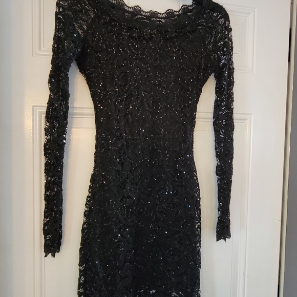 Black lace cocktail dress - Picture 1 of 1